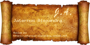 Jaternus Alexandra névjegykártya